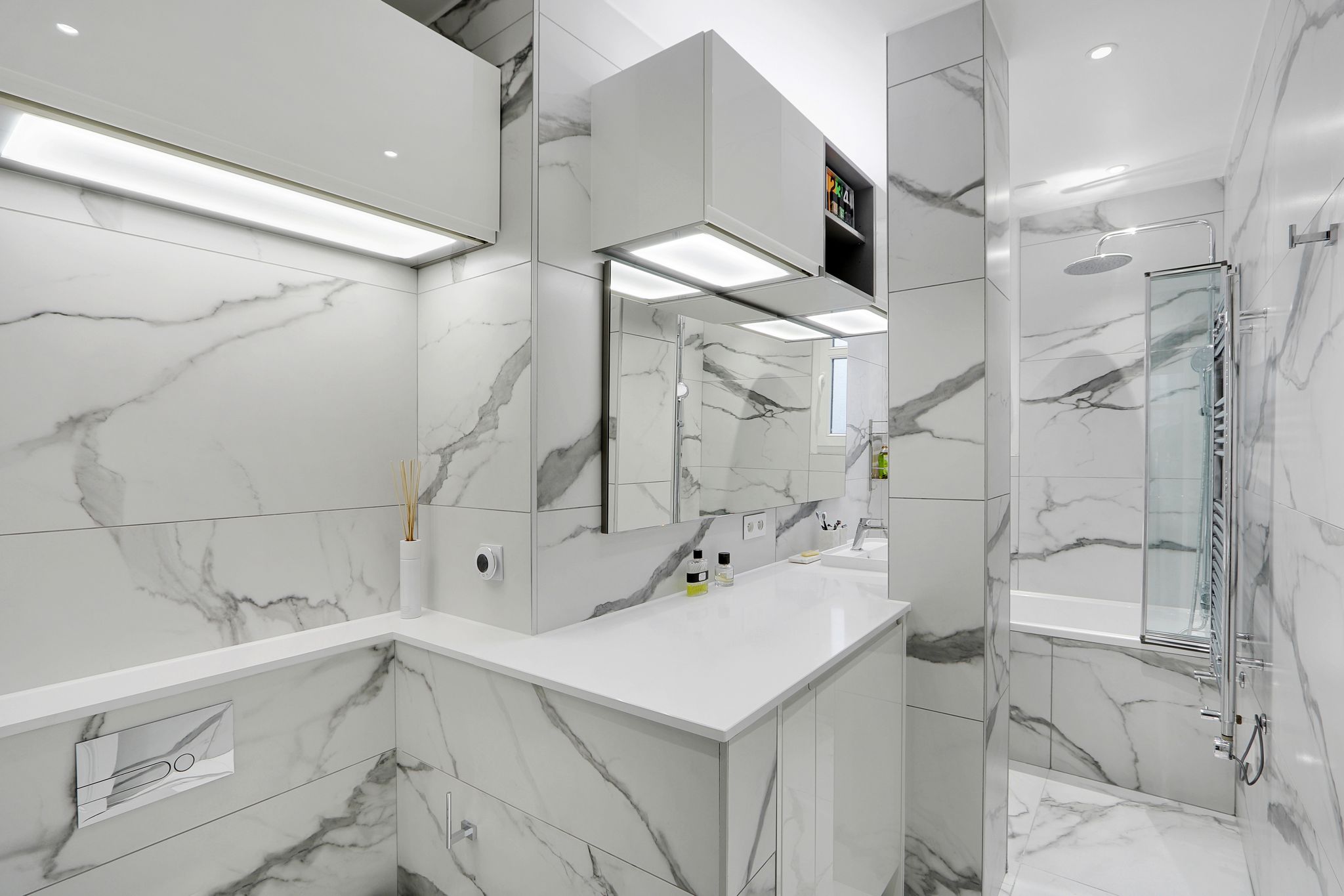 Salle de bain en marbre